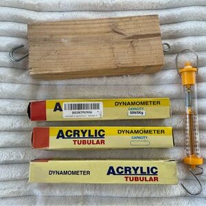Acrylic Tubular Dynamometer Set & Weight for Physics Experiments